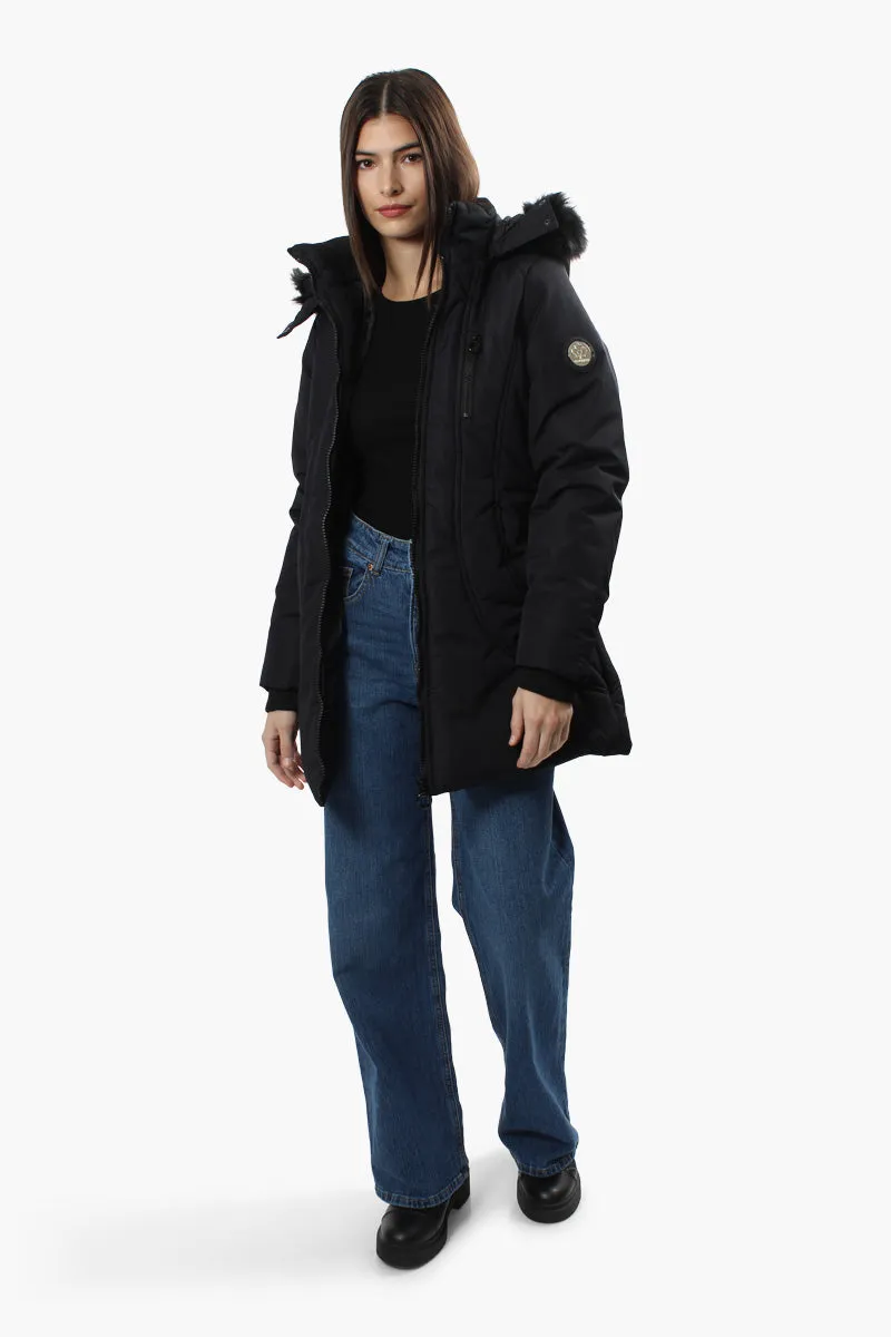 Oppenheimer Cinched Back Parka Jacket - Navy sold by Fairweather product image thumbnail 2