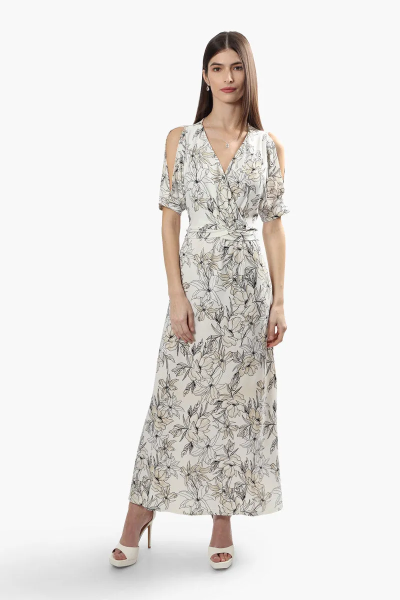 Beechers Brook Floral Crossover Maxi Dress - White sold by Fairweather product image thumbnail 2