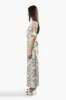 Beechers Brook Floral Crossover Maxi Dress - White sold by Fairweather