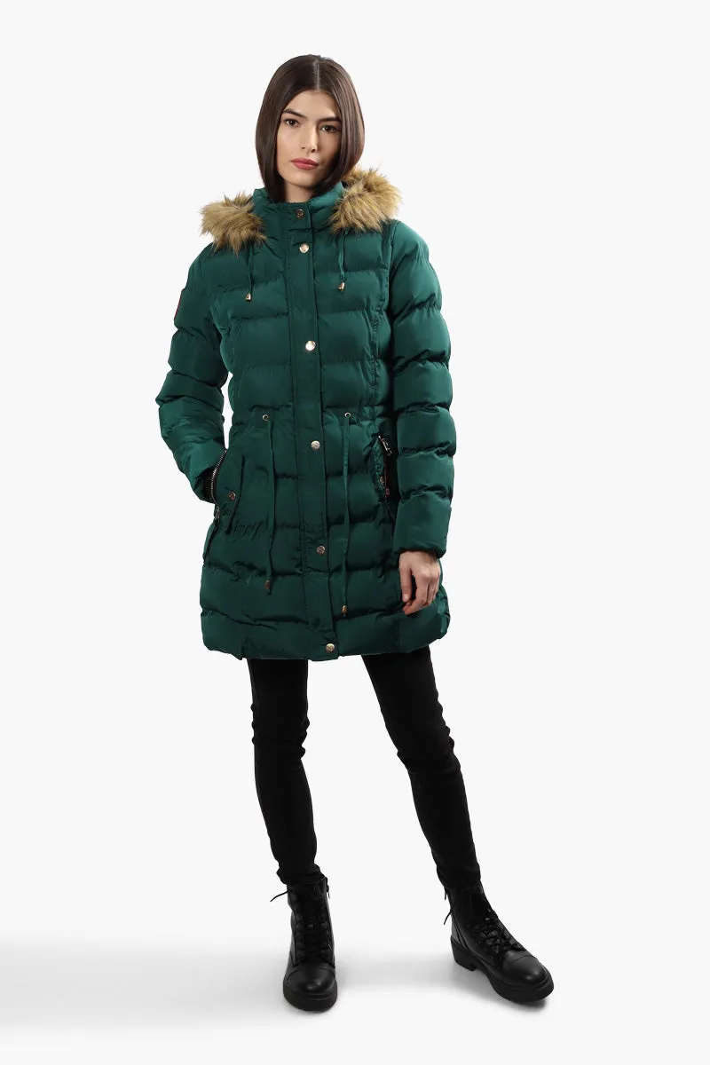 Canada Weather Gear Tie Waist Puffer Parka Jacket - Green sold by Fairweather product image thumbnail 2