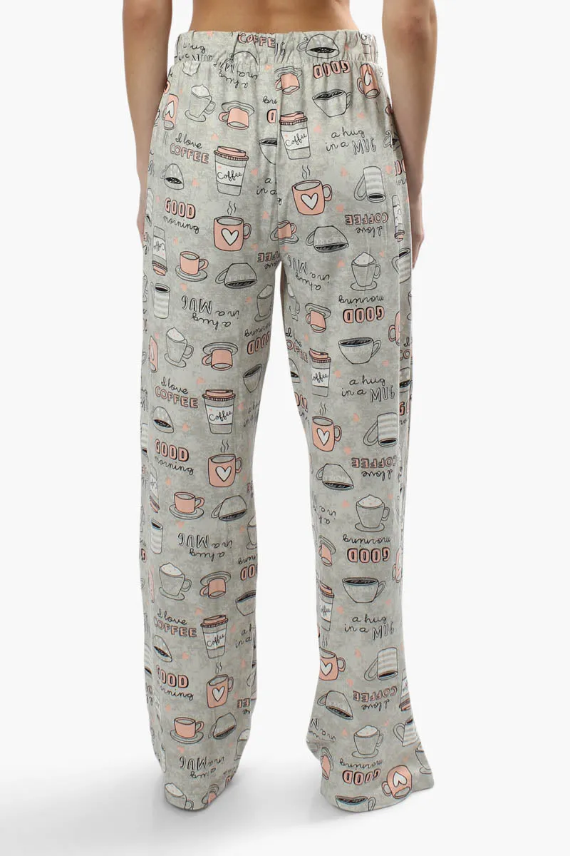 Canada Weather Gear Coffee Print Pajama Pants - Grey sold by Fairweather product image thumbnail 4