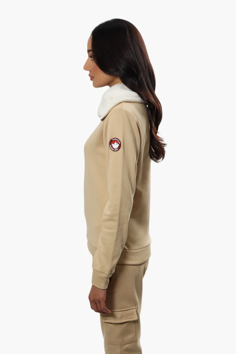 Canada Weather Gear Solid Half Zip Sweatshirt - Beige sold by Fairweather product image thumbnail 3
