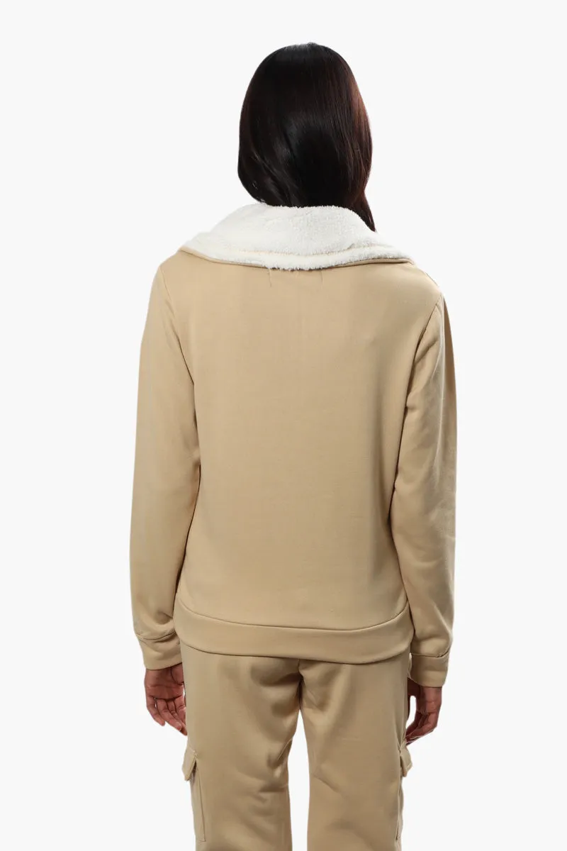 Canada Weather Gear Solid Half Zip Sweatshirt - Beige sold by Fairweather product image thumbnail 4