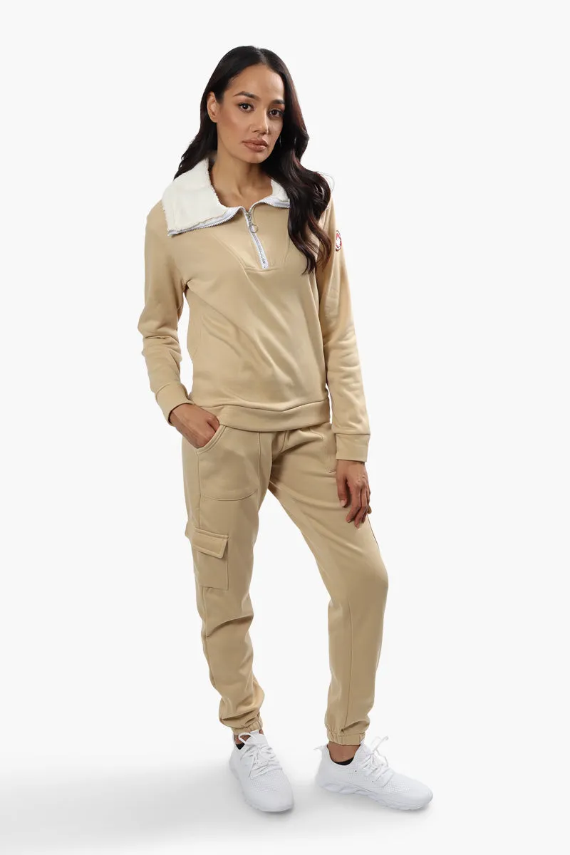 Canada Weather Gear Solid Half Zip Sweatshirt - Beige sold by Fairweather product image thumbnail 2