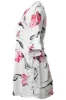 Printed Roll Up Sleeve Tunic Shirt - White sold by Fairweather