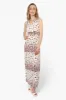 Beechers Brook Floral Sleeveless Belted Maxi Dress - White sold by Fairweather