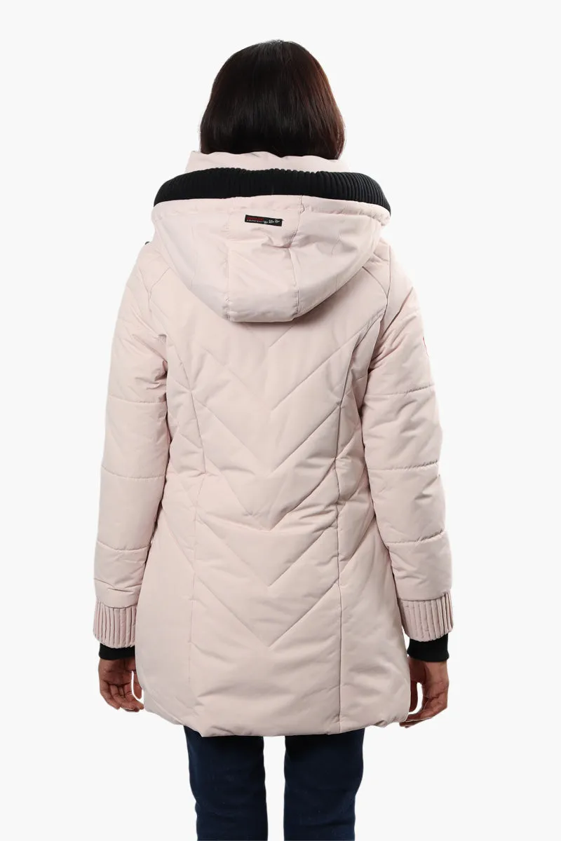 Canada Weather Gear Chevron Stitch Parka Jacket - Pink sold by Fairweather product image thumbnail 4