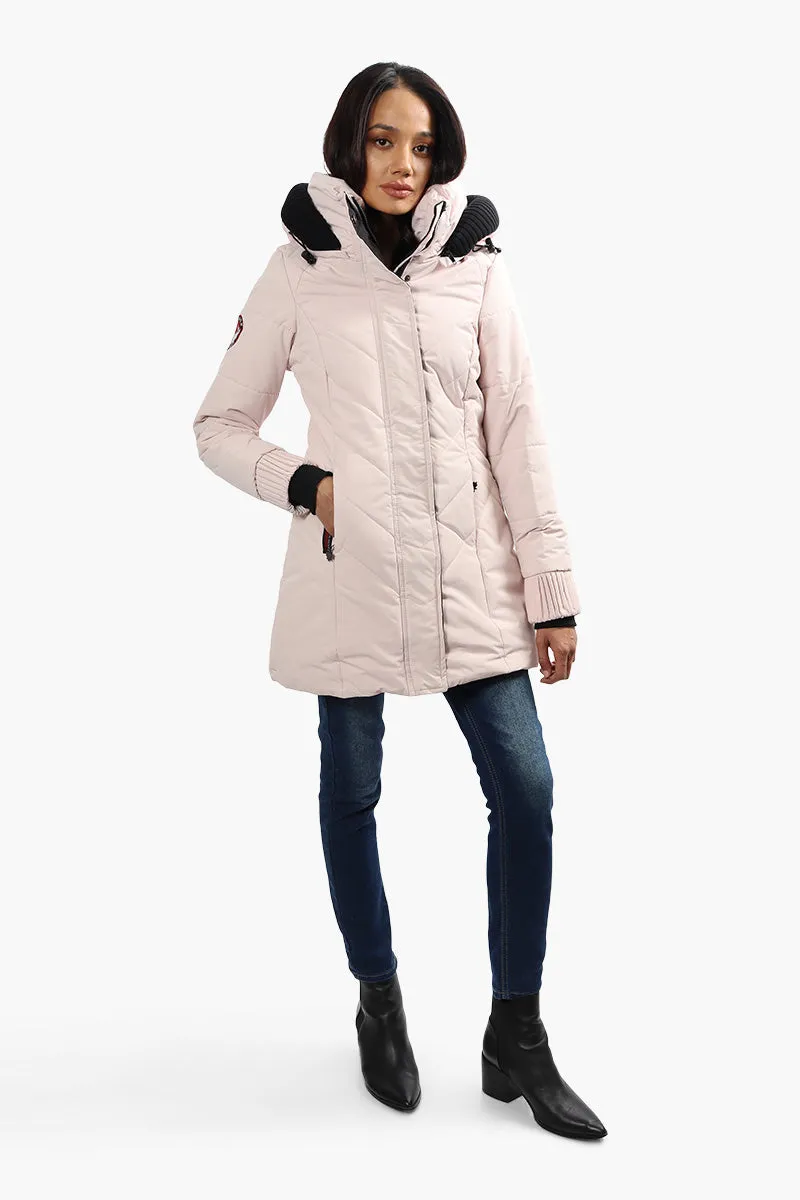 Canada Weather Gear Chevron Stitch Parka Jacket - Pink sold by Fairweather product image thumbnail 2
