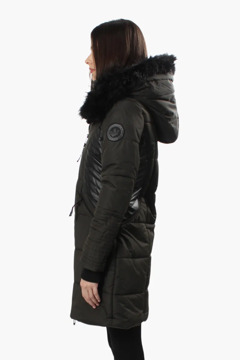 Canada Weather Gear Vegan Leather Insert Parka Jacket - Olive sold by Fairweather product image thumbnail 3