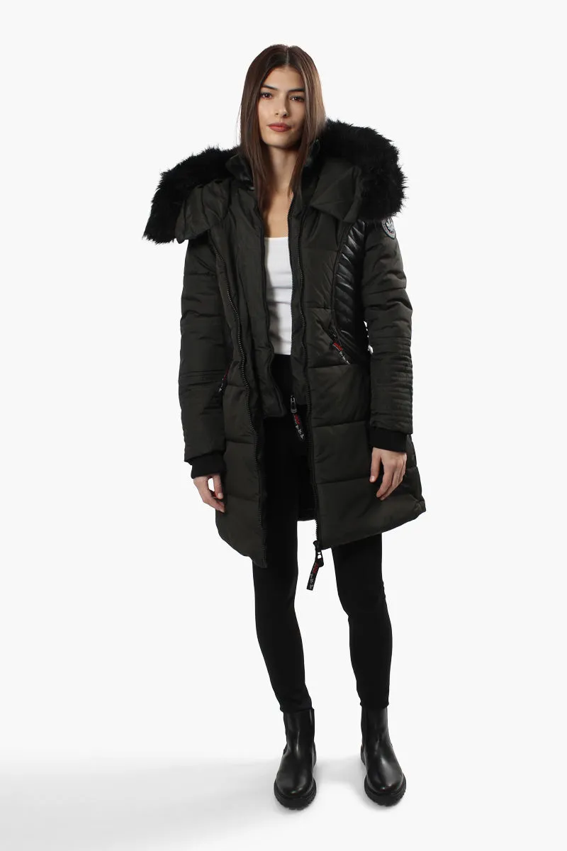 Canada Weather Gear Vegan Leather Insert Parka Jacket - Olive sold by Fairweather product image thumbnail 2