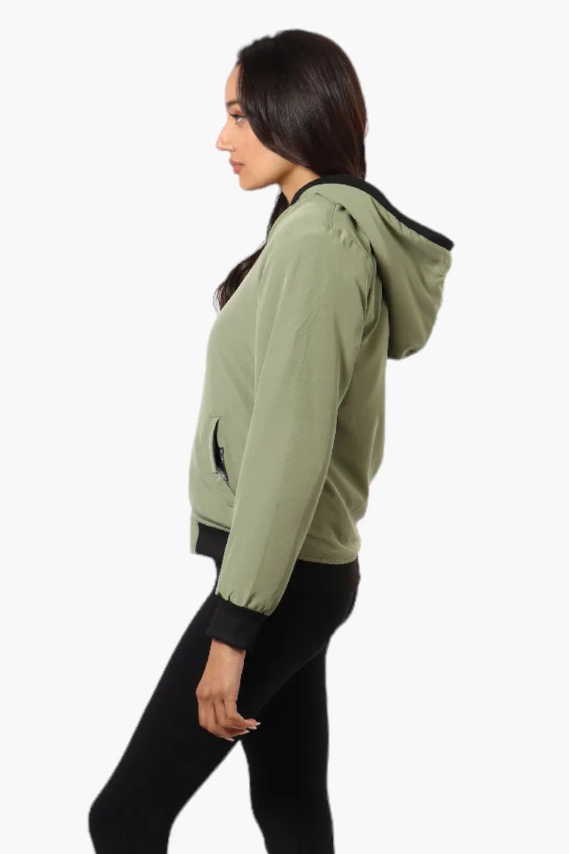 Fahrenheit Hooded Fleece Lined Windbreaker Lightweight Jacket - Olive sold by Fairweather product image thumbnail 3