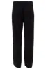 Solid Tie Waist Crinkle Pants - Black sold by Fairweather