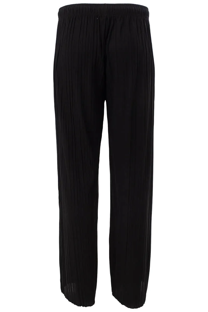 Solid Tie Waist Crinkle Pants - Black sold by Fairweather product image thumbnail 3