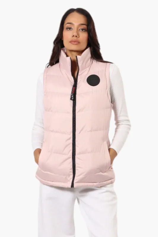 Canada Weather Gear Solid Bubble Vest - Blush sold by Fairweather