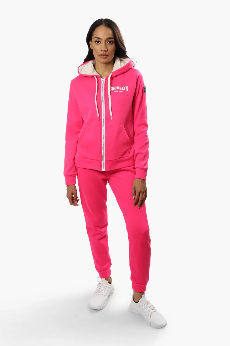 Fahrenheit Brooklyn Print Joggers - Pink sold by Fairweather product image thumbnail 2