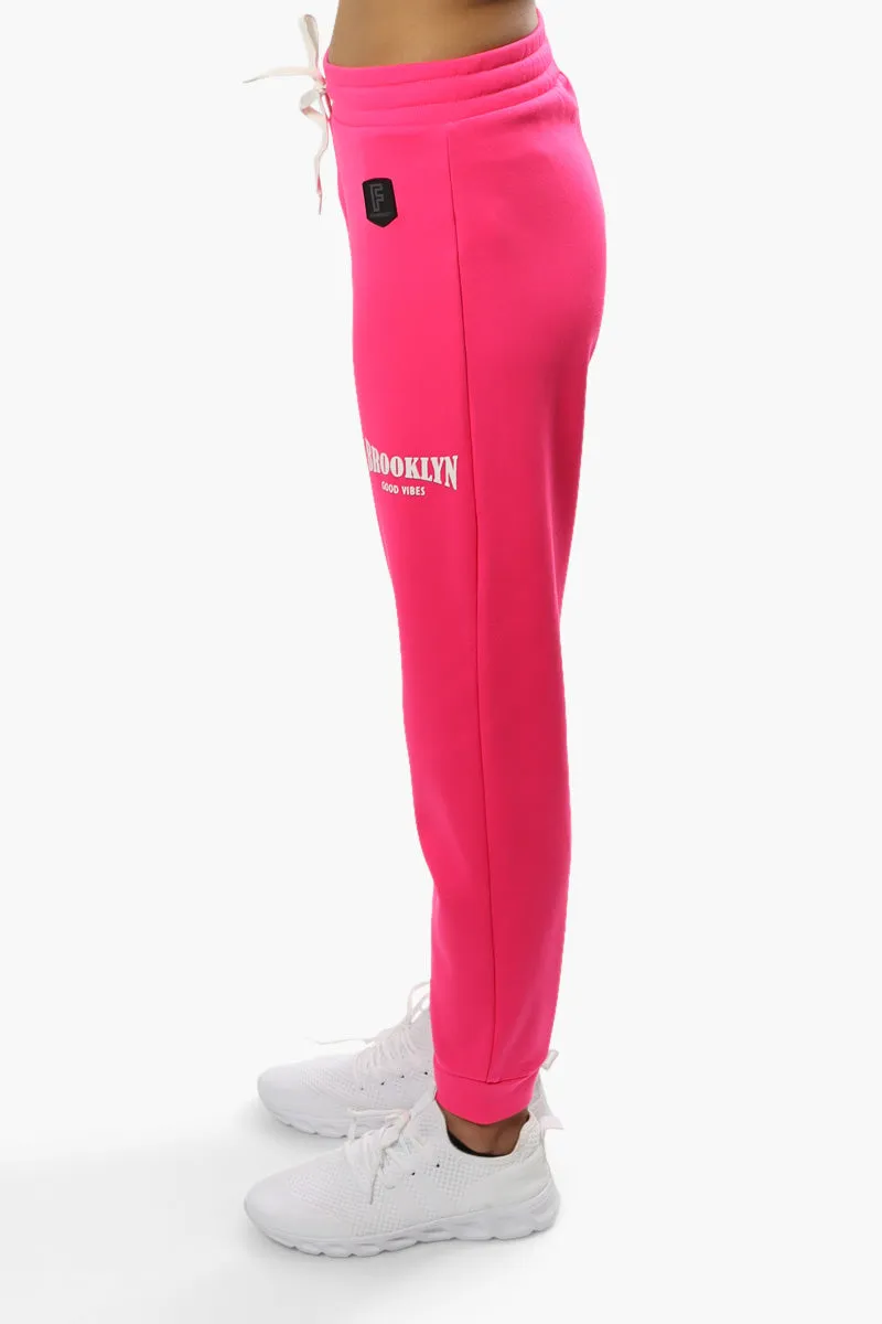 Fahrenheit Brooklyn Print Joggers - Pink sold by Fairweather product image thumbnail 3