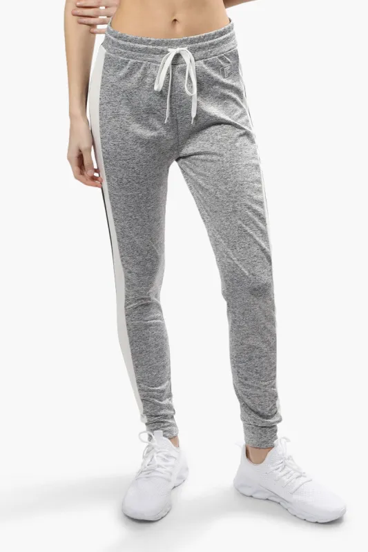 Fahrenheit Tie Waist Side Stripe Joggers - Grey sold by Fairweather