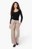 International INC Company Solid Belted Palazzo Pants - Beige sold by Fairweather