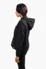 Super Triple Goose Solid Mesh Detail Hoodie - Black sold by Fairweather