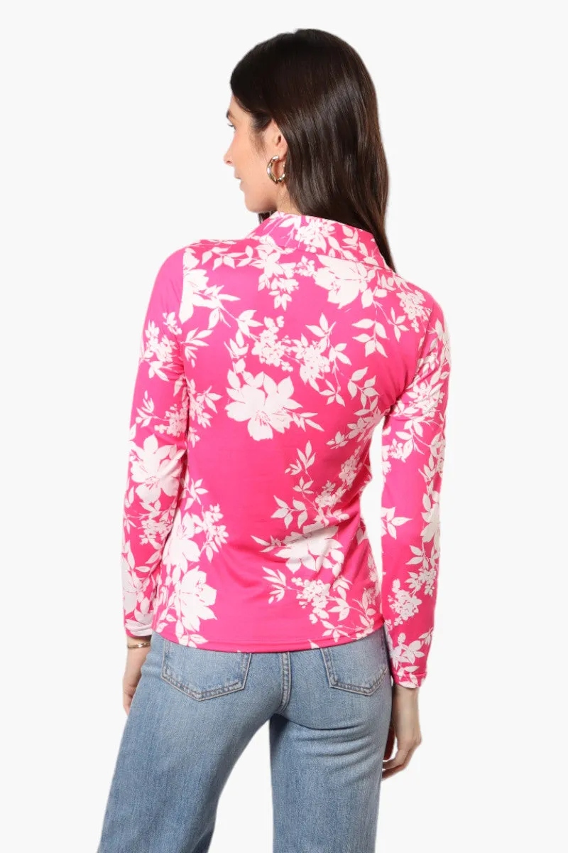 Majora Floral Long Sleeve Button Up Shirt - Pink sold by Fairweather product image thumbnail 4