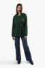 Fahrenheit Front Button Belted Lightweight Jacket - Green sold by Fairweather