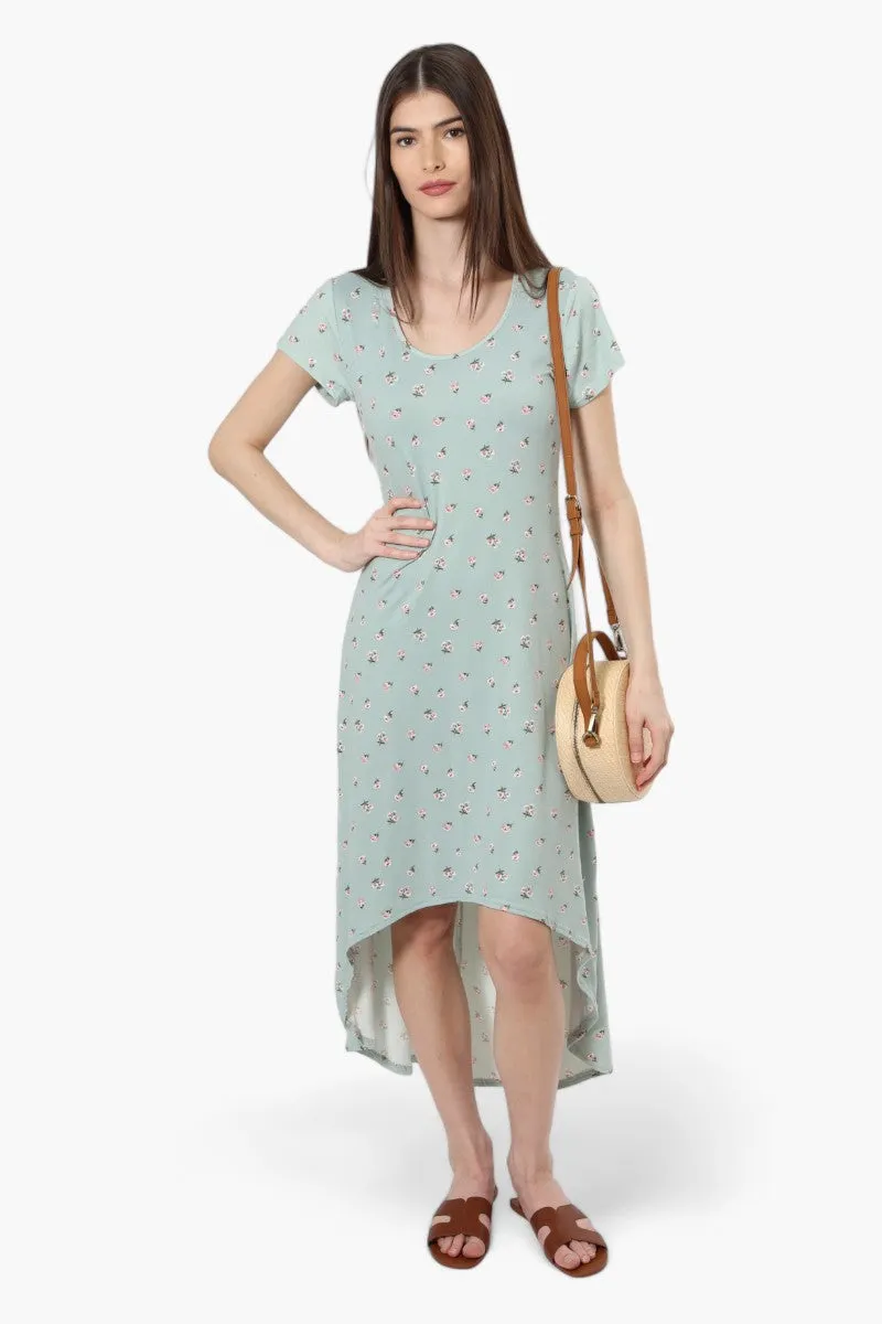 Majora Floral High Low Maxi Dress - Mint sold by Fairweather product image thumbnail 2