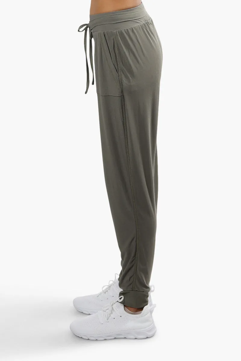 Beechers Brook Solid Tie Waist Jogger Pants - Olive sold by Fairweather product image thumbnail 3