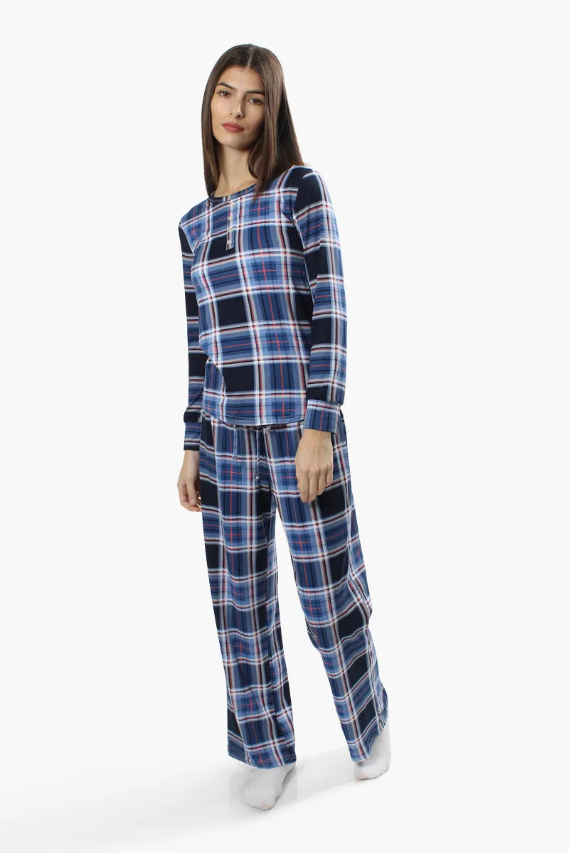 Canada Weather Gear Plaid Print Pajama Pants - Blue sold by Fairweather product image thumbnail 2