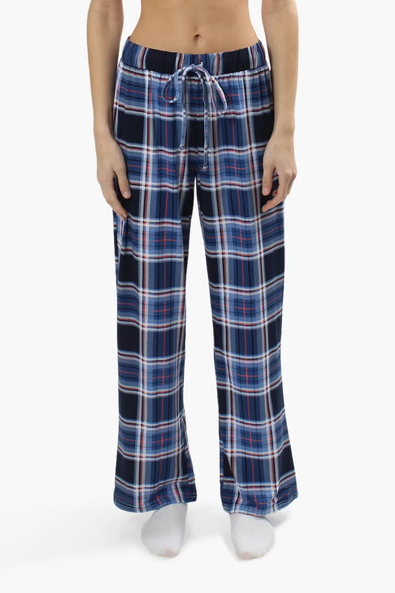 Canada Weather Gear Plaid Print Pajama Pants - Blue sold by Fairweather