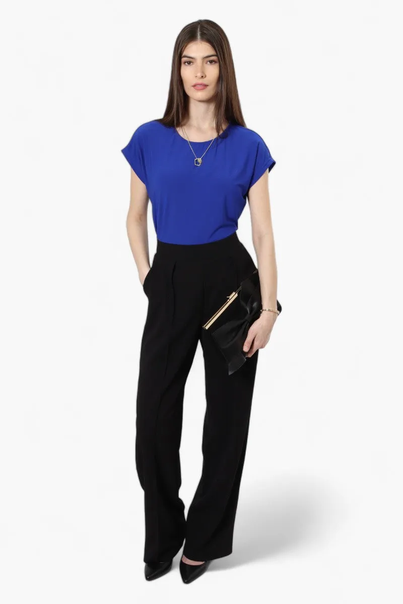 Beechers Brook Cap Sleeve Necklace Blouse - Blue sold by Fairweather product image thumbnail 2