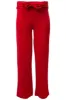 Solid Wide Leg Belted Pants - Red sold by Fairweather