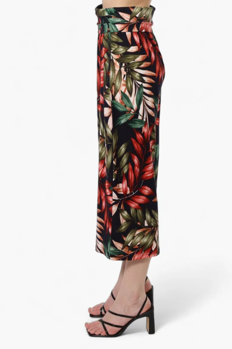 International INC Company Floral Culottes Pants - Navy sold by Fairweather product image thumbnail 3