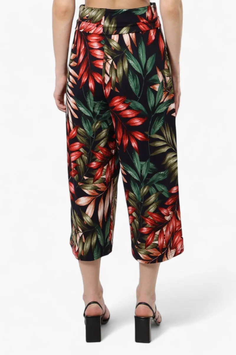 International INC Company Floral Culottes Pants - Navy sold by Fairweather product image thumbnail 4