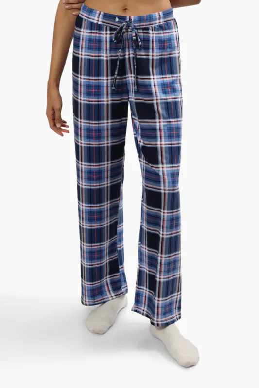 Canada Weather Gear Plaid Print Pajama Pants - Blue sold by Fairweather