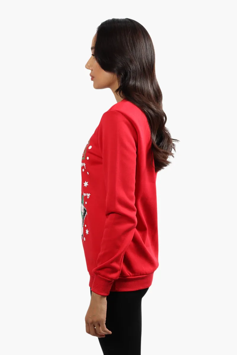 Ugly Christmas Sweater Festive Print Christmas Sweater - Red sold by Fairweather product image thumbnail 3