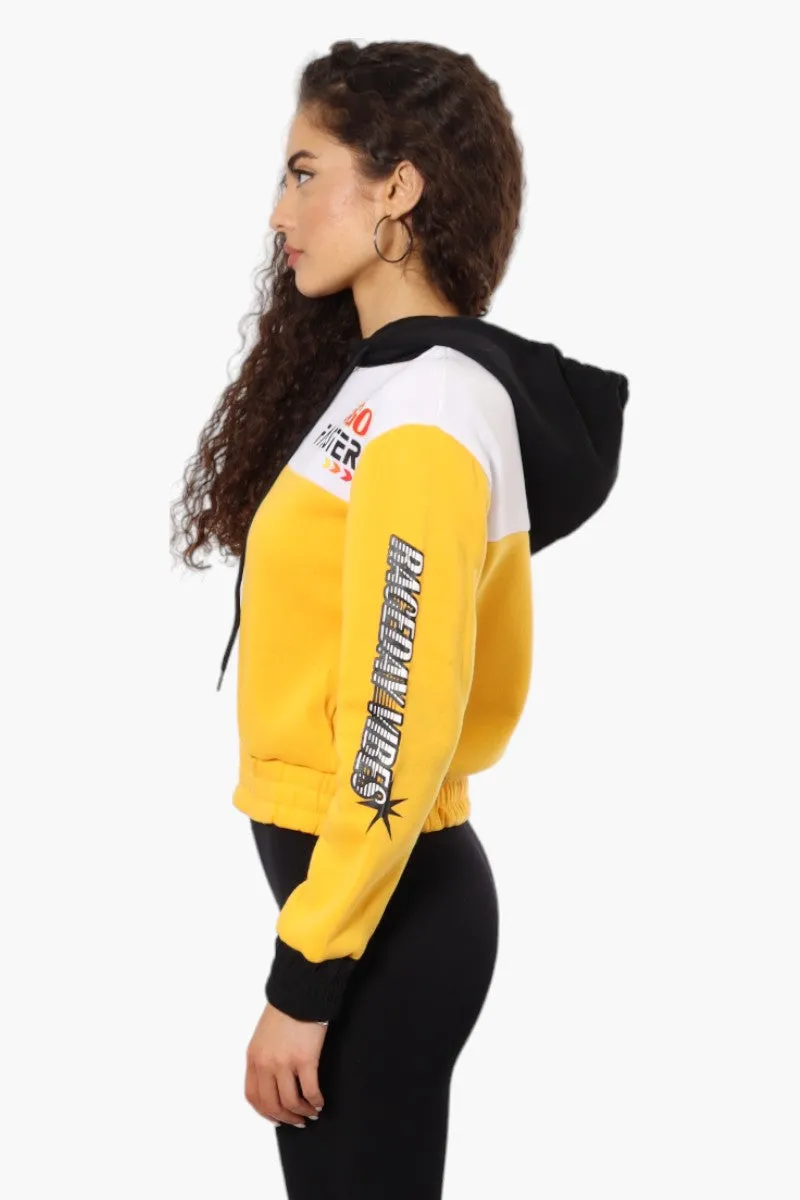 New Look Fleece Colour Block Racing Hoodie - Yellow sold by Fairweather product image thumbnail 3