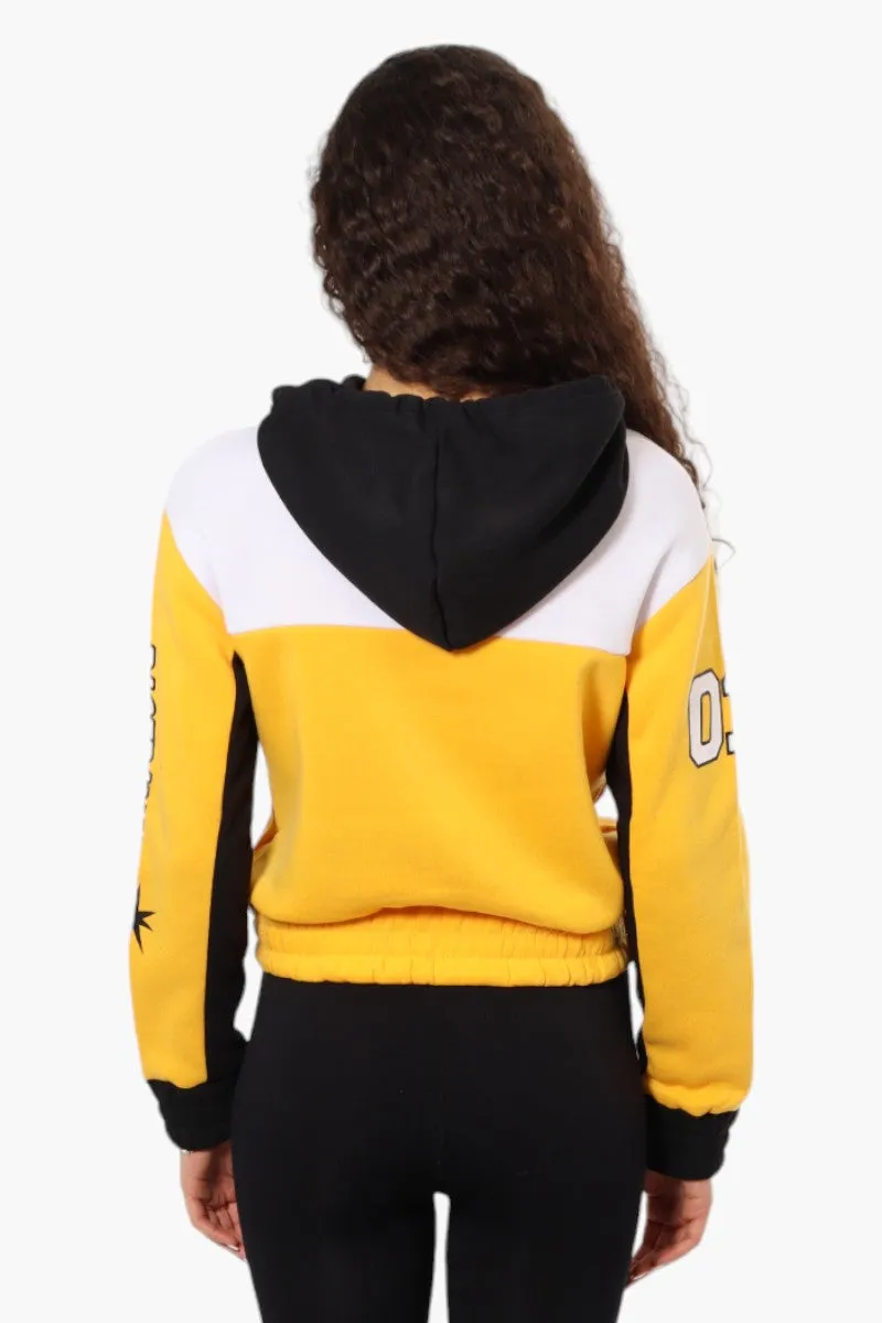 New Look Fleece Colour Block Racing Hoodie - Yellow sold by Fairweather product image thumbnail 4