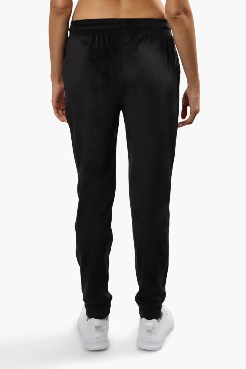 Mikk Velour Tie Waist Joggers - Black sold by Fairweather product image thumbnail 4