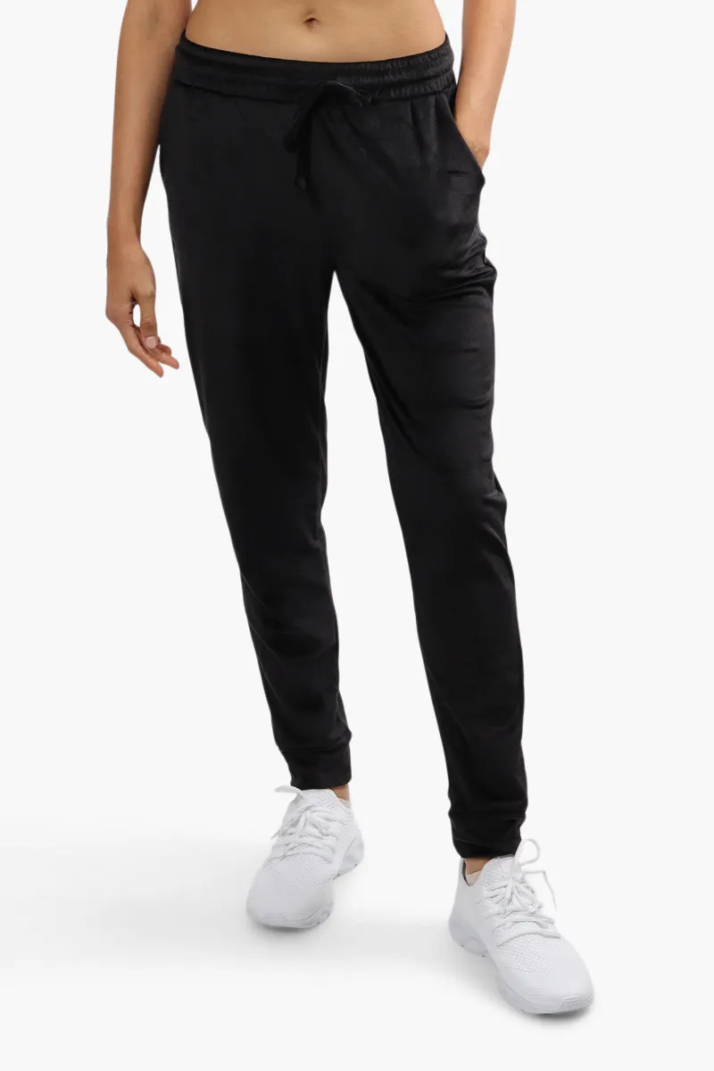 Mikk Velour Tie Waist Joggers - Black sold by Fairweather