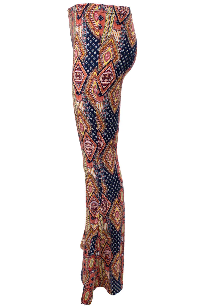 Patterned Boho Flare Pants - Multi sold by Fairweather product image thumbnail 2
