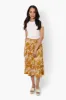 Beechers Brook Floral Smock Waist Midi Skirt - Mustard sold by Fairweather