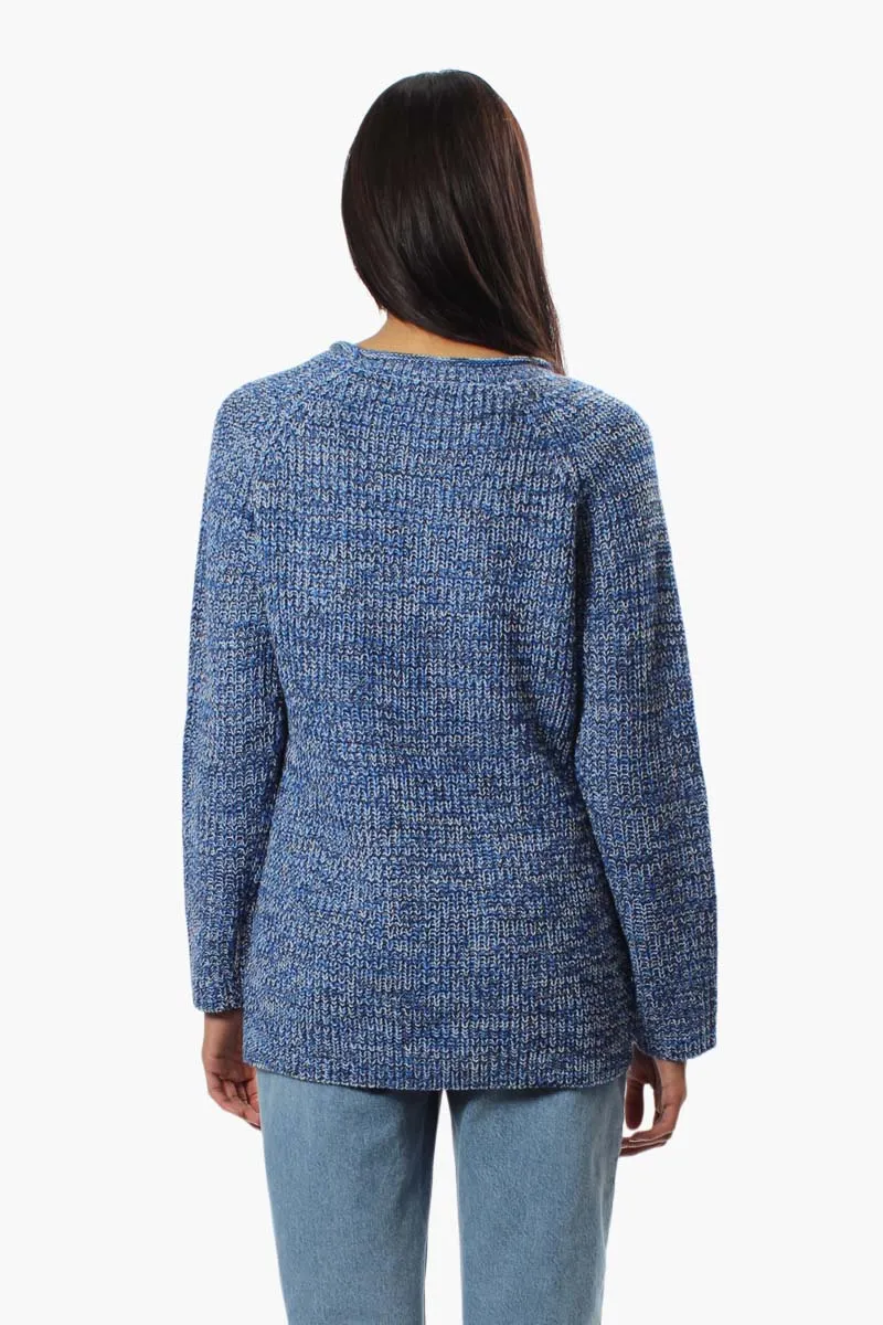 International INC Company Knit Crewneck Pullover Sweater - Blue sold by Fairweather product image thumbnail 4