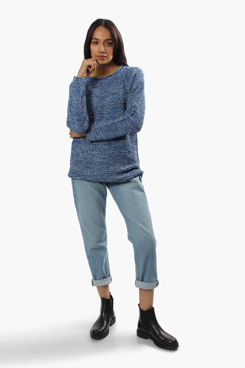 International INC Company Knit Crewneck Pullover Sweater - Blue sold by Fairweather product image thumbnail 2