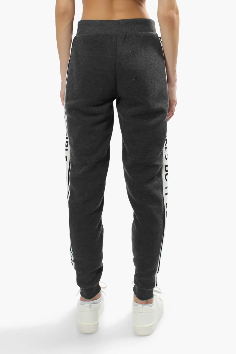 New Look Solid Side Print Joggers - Grey sold by Fairweather product image thumbnail 4