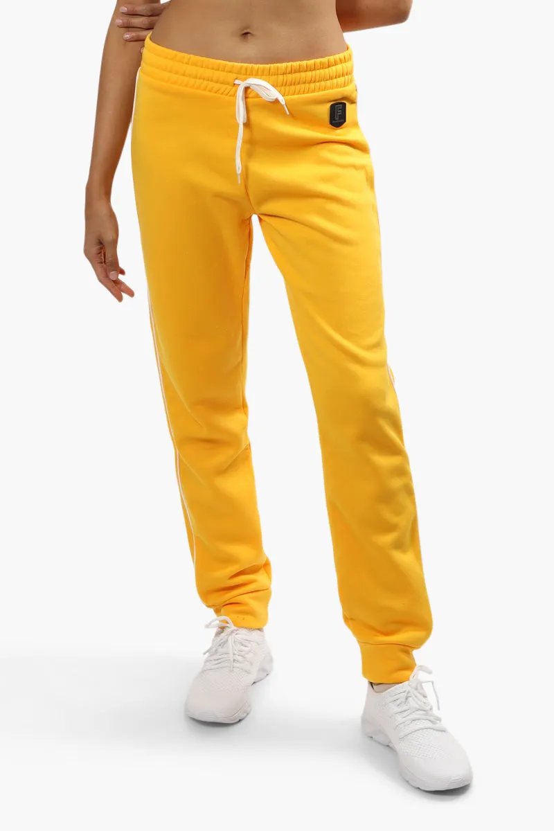 Fahrenheit Solid Piping Detail Joggers - Yellow sold by Fairweather