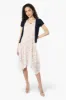Impress Cap Sleeve Crochet Shrug Cardigan - Navy sold by Fairweather
