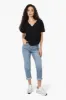 Magazine V-Neck Bell Sleeve Blouse - Black sold by Fairweather