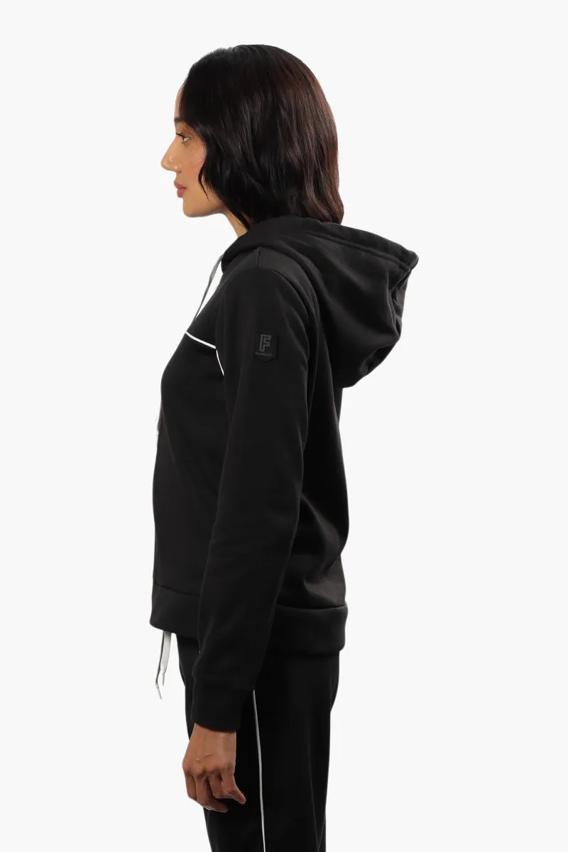 Fahrenheit Solid Piping Detail Hoodie - Black sold by Fairweather product image thumbnail 3