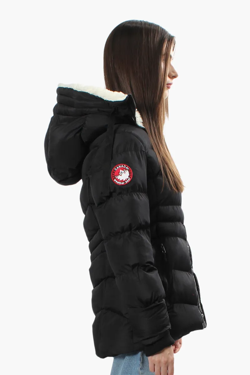 Canada Weather Gear Sherpa Hood Bomber Jacket - Black sold by Fairweather product image thumbnail 3