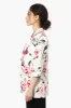 Limite Floral Roll Up Sleeve Open Blazer - White sold by Fairweather